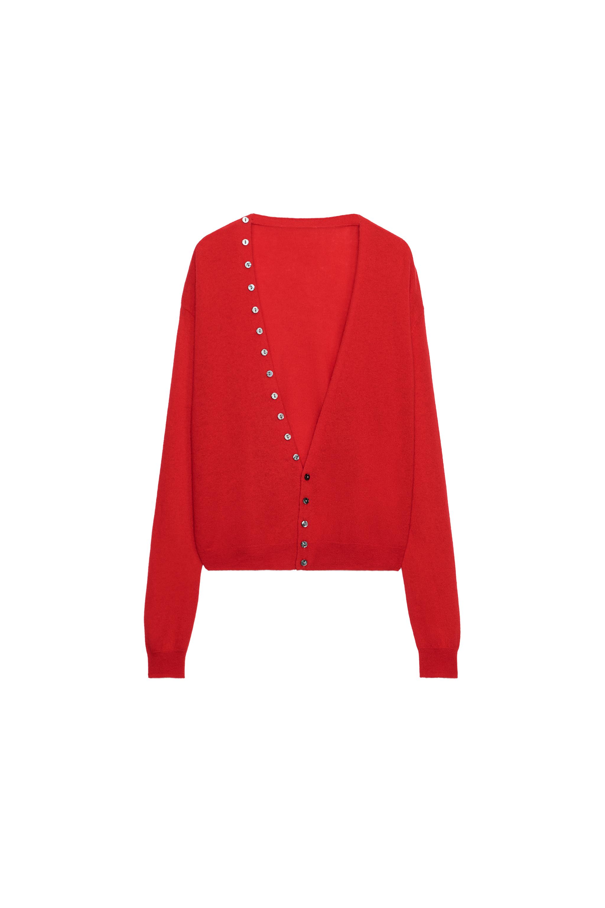 EXTRA SOFT 100% WOOL V-NECK JACKET